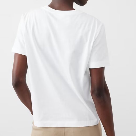 NWT Banana Republic Factory Premium Cotton Relaxed Perfect T-Shirt Black Size S - Picture 11 of 11